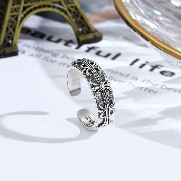 

ring 2021 s925 sterling silver , women's old cross, open tail