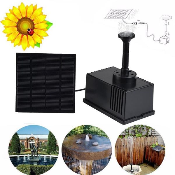 

solar water panel power fountain pump kit pool garden pond watering submersible aquarium patio decor decorations