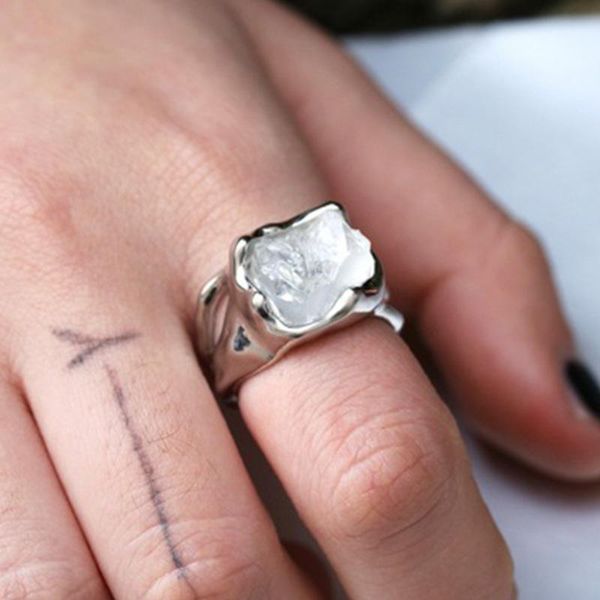 

wedding rings milangirl luxury vintage black flower crystal design ring for women party s jewelry, Slivery;golden