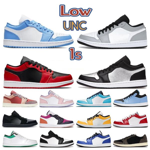 

jumpman 1 low og unc 1s mens basketball shoes designer obsidian paris chacigo trainers sports sneaker outdoor man trainer jogging walking