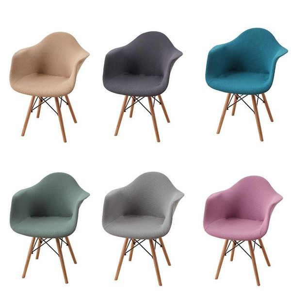 

chair covers jacquard armchair shell cover stretch polar fleece dining seat for chairs slipcover bar kitchen home decor