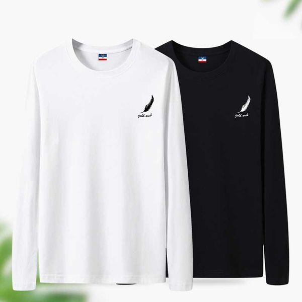 

women's t-shirt all-match long-sleeved fall/winter 2021 loose korean style inner and outer wear base shirt, White