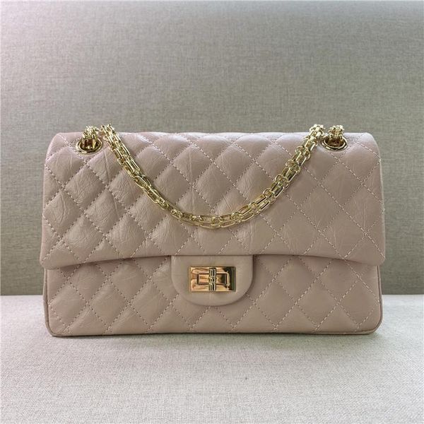 

evening bags fashion exquisite shopping bag diamond lattice women shoulder female leather solid color chain handbag for 2021