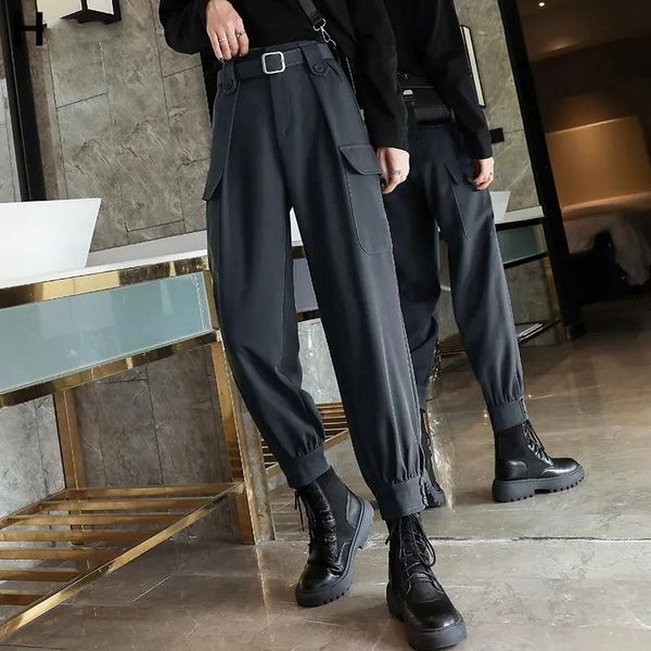 

women's pants & capris latimeelon hip hop cargo women solid fashion korean student trousers casual pantalon femme spring harajuku girl, Black;white