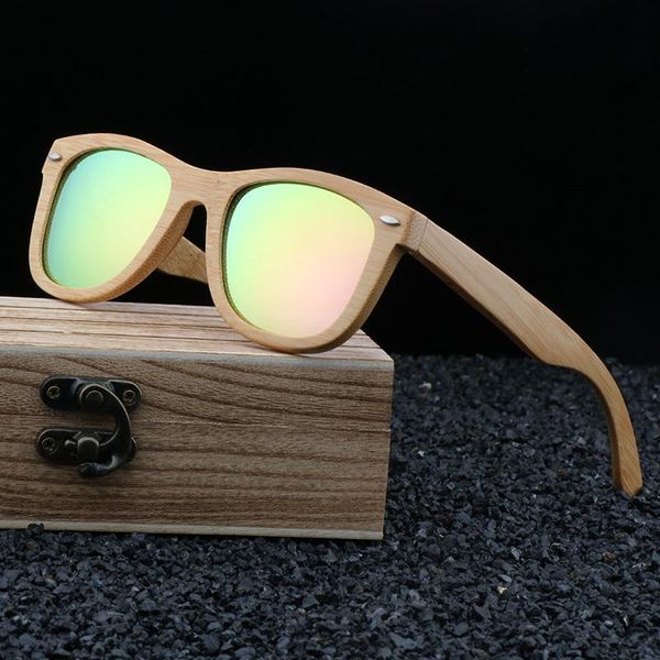 

sunglasses natural bamboo wood custom uv 400 women men 2021 polarized handmade fashionable gafas de sol, White;black