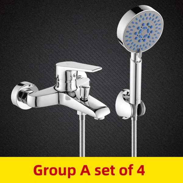 

copper chrome-plated single triple shower tap bath mixing valve 8008 bathroom sets