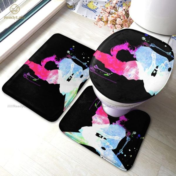 

janet bath mat vintage polyester 3 piece bathroom set foot washable rug mats