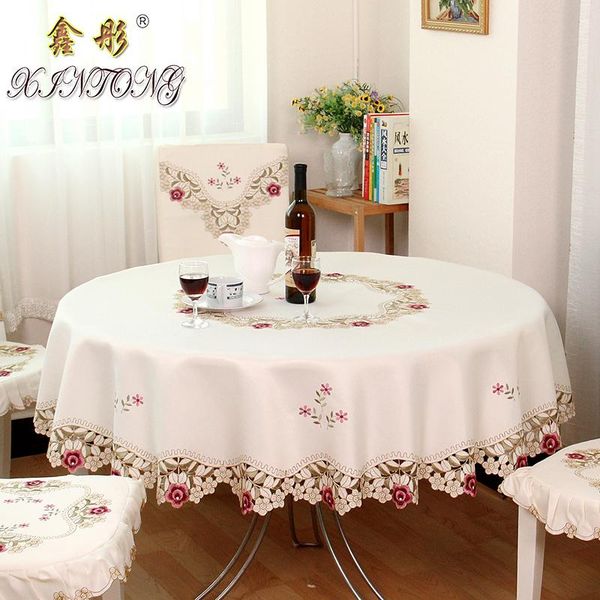 

table cloth ty1018 european pastoral embroidered tablecloth round el dining carbinet cover for wedding decoration gift