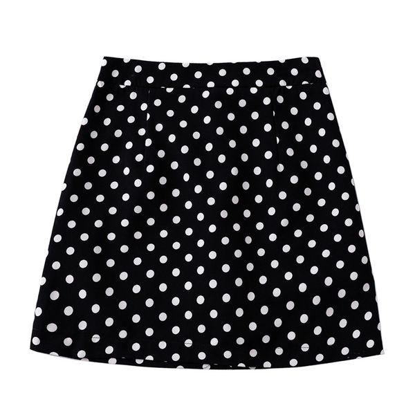 Gonne rosse Blu Black Women High Polka Dot Gonne Mini Pencil S0174 210514