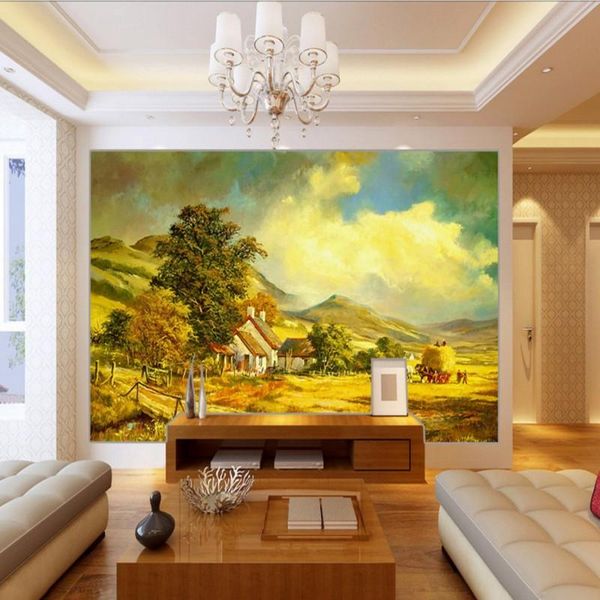 

wallpapers drop custom 3d po wallpaper nature european pastoral landscapes for living room bedroom home decoration