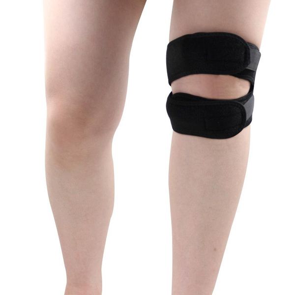 

pain relief band stabilizer hiking adjustable patella knee strap brace support pad protective sports gear basketball m381 elbow & pads, Black;gray
