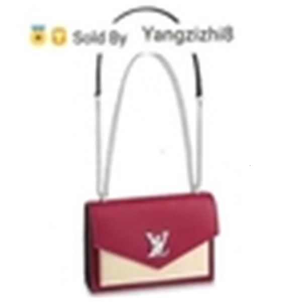 

yangzizhi8 le mylockme bb real caviar lambskin m52441 boy chain flap bag handbags shoulder messenger bags totes, Black;red