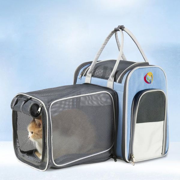 

cat carriers,crates & houses backpack expandable pet carrying small dogs travel with breathable mesh window portable bag foldable carrie
