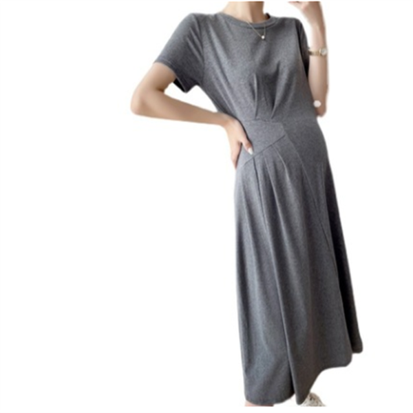 

maternity dresses pregnant women clothing 2021 fashion solid black 30, White
