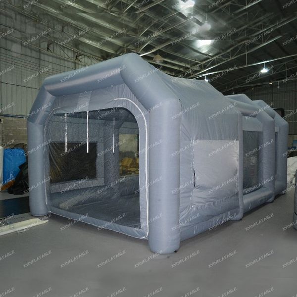 Atividades Light portátil Booth Inflable Blow Up Spray Booth Tent com sistema de filtro para pintura de carro