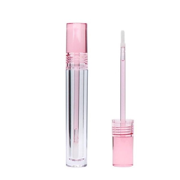 

storage bottles & jars arrival transparent clear lip gloss tube container pink rose red lid 5.5 ml lipstick empty round cosmetic packaging b
