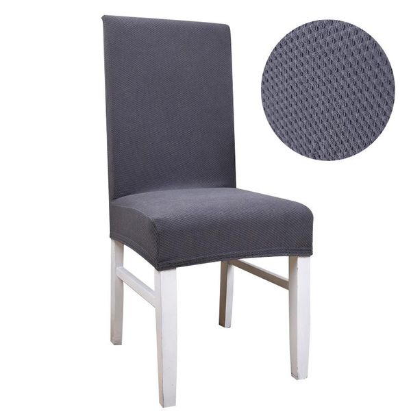 

thick knit fabric solid colors flexible chair cover for wedding elastic dining party furniture home decor covers multifunctional