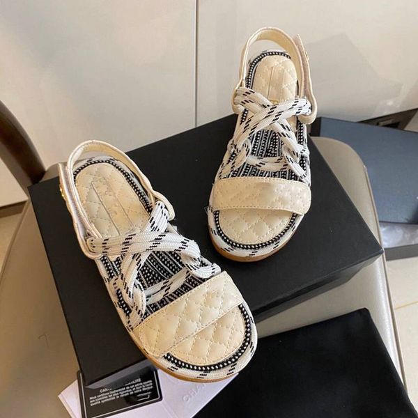 

Prowow Top Quality Genuine Leather Slippers Womens Sandals Fashion Shoes Winter Sandals Luxury Shoes Women Designers, Beige