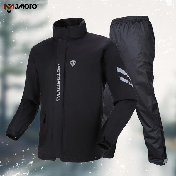 

raincoats waterproof motorcycle rain suit split raincoat rainpants poncho jacket riding motorbike coat reflect