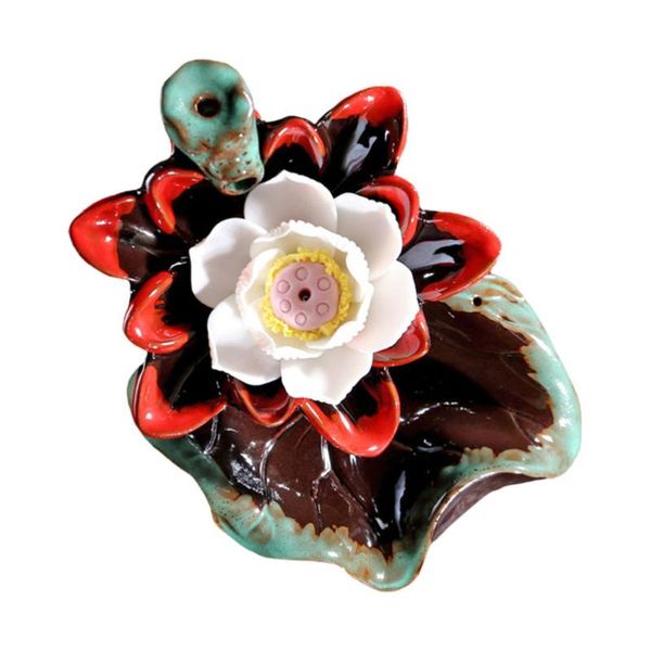 

fragrance lamps backflow incense burner lotus shape ceramics furnace