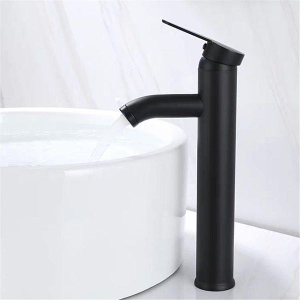 

bathroom sink faucets single handle basin cold/ mixer tap black