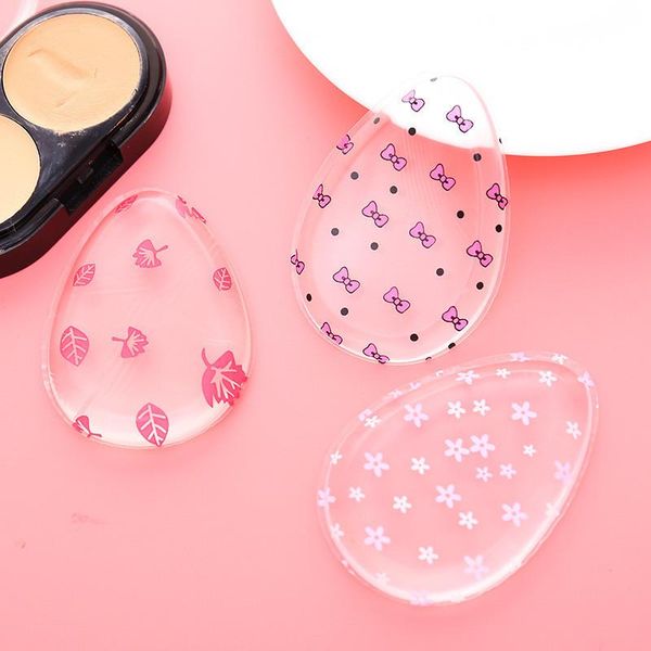 

sponges, applicators & cotton 1pcs silicone makeup sponge jelly powder cream puff face foundation leopard glitters make up tool beauty acces