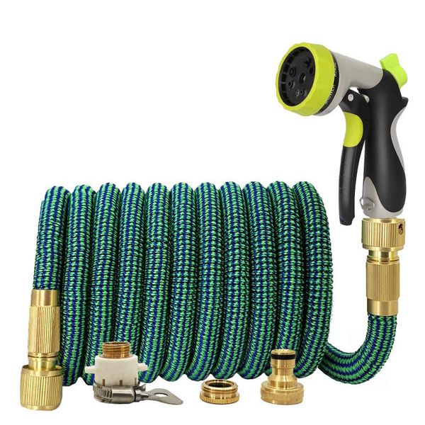 

watering equipments flexible magic expandable home garden water hose high pressure car wash plastic pipe with foam spray gun for irrigation