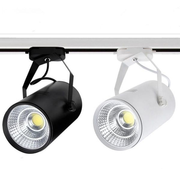 

(6pcs) 15w 25w cob led track light aluminum rail spotlights replace halogen lamps ac85-265v lights