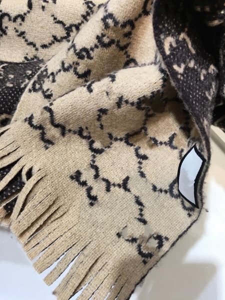 

100% wool scarfs 180*25cm double letters style design pashmina double colors classic tassel scarfs with tags warmer scarves for men women, Blue;gray