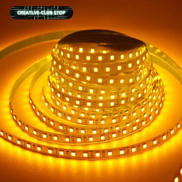 

strips not waterproof led strip light 2835 dc12v golden yellow flexible lamp tape bedroom living room kitchen backlight diode