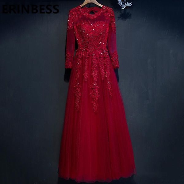 

party dresses vestido de festa real pos red evening beaded lace appliques long sleeve women formal gowns robe soiree, White;black