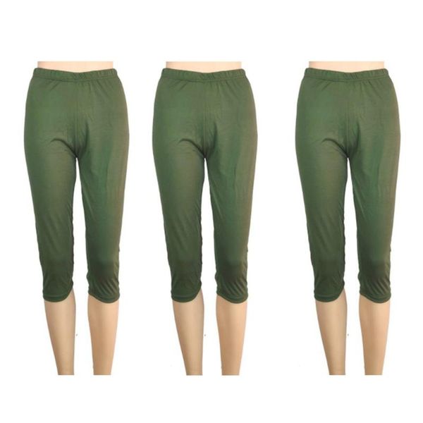 

yoga outfit thin short leggings large-size stretch low-rise pants all-match sports 3-pack cropped trousers for women