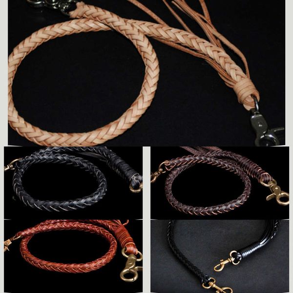 

leather waist knitting copper caibu thick pants chain key wallet waist chain, Silver