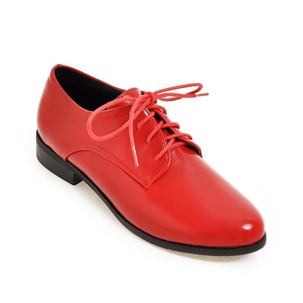 

dress shoes leisure early spring in 2021 product low to party with 30-48 lace-up joker for women's size code, Black