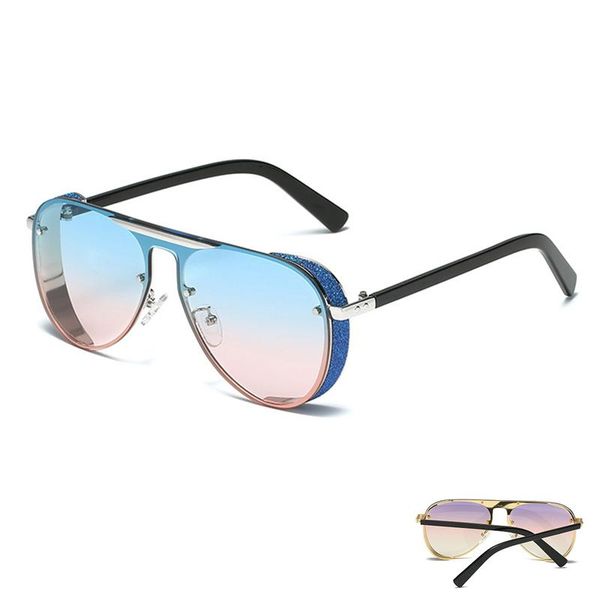 

sunglasses clear ocean color lens frog metal eyewear for men and women uv400 protection sun glasses, White;black