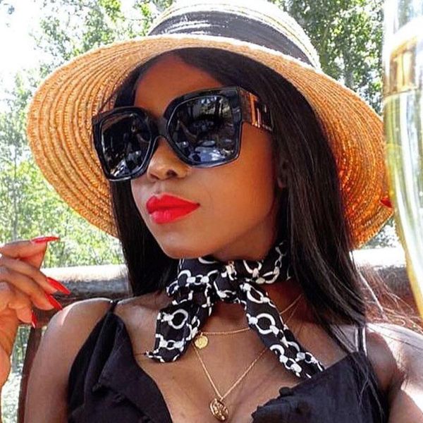 

celebrity large shield square sunglasses women black classic sun glasses men vintage brand shades lady eyewear oculos uv400, White;black