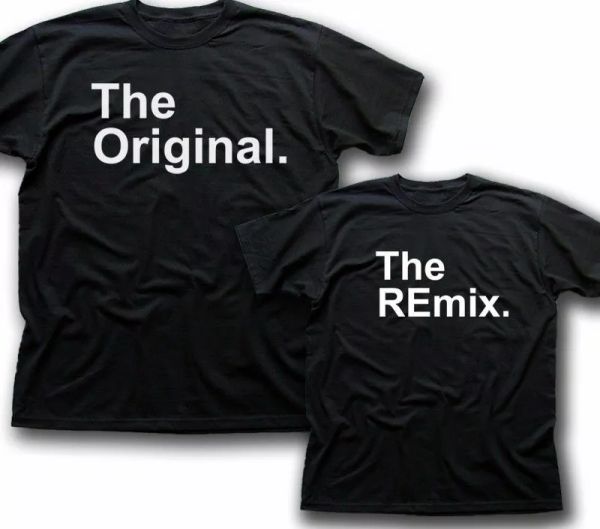 

The Original The REmix best pair of t-shirts ever funny black t-shirt 5357, White;black