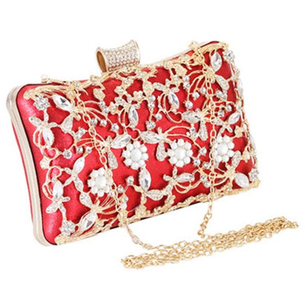 

evening bags rhinestone bag crystal flower wedding party dinner purse crossbody shoulder mini
