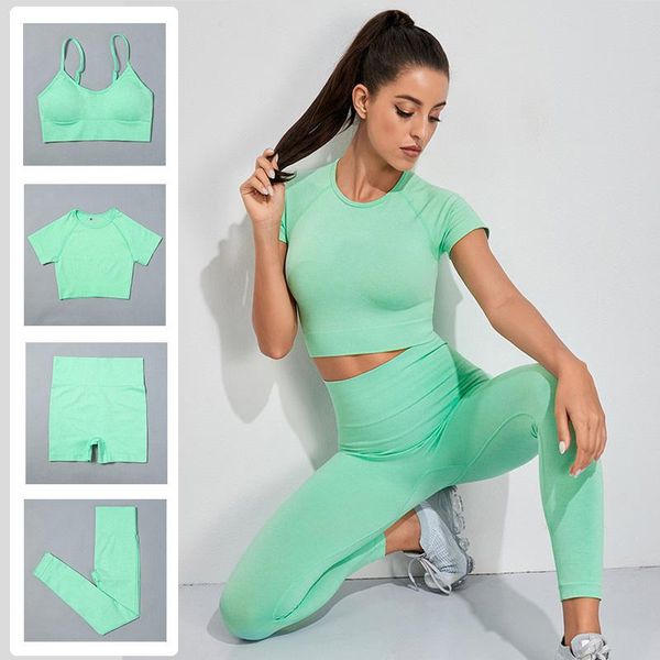 

yoga outfit seamless women set workout bra gym clothing fitness sportswear tights high waist leggings sport pant suit tracksuit