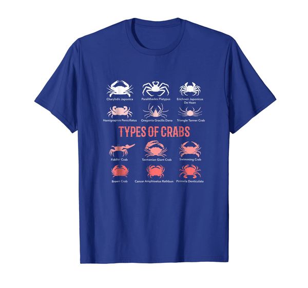 

marine biology t-shirt types of crabs ocean science, White;black