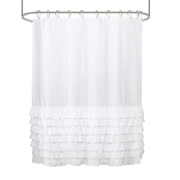 

shower curtains white curtain ruffles toilet cabin for bathroom