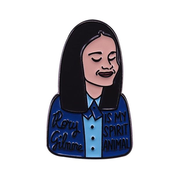 

pins, brooches lorelai gilmores the gilmore girls brooch pins enamel metal badges lapel pin jackets fashion jewelry accessories, Gray