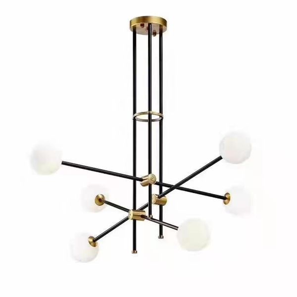 

chandeliers magic bean led chandelier american simple line creative personality molecular for living room bedroom restaurant nordic lights