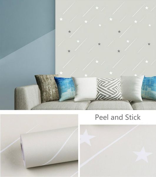 

peel and stick star wallpaper children room self adhesive furniture papel de parede infantil for living bedro sti wallpapers