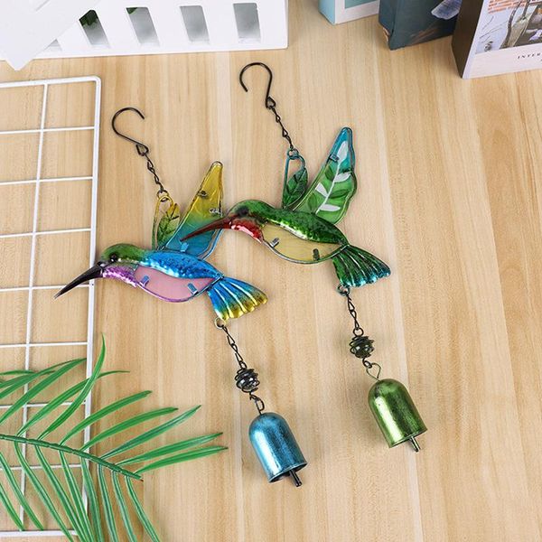 

hummingbird wind chimes bells ornaments gifts courtyard garden home decorations decorative objects & figurines
