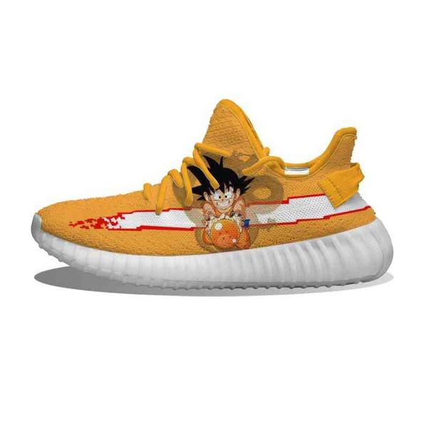 

ku diy custom agon ball goku running shoes mesh printed mens womens trainers outdoor sports sneakers, Black;white