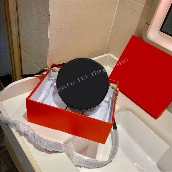 

2021 luxury famous designer lady bags round cakes packages suede lining zipper opening closing artwork chain straps fashion handbag cross bo