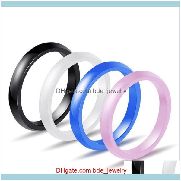 

wedding jewelrywedding rings lovers korea ceramics simple fashion m black pink blue ring women good quality drop delivery 2021 pdd9r, Slivery;golden