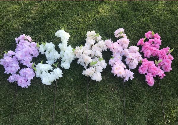 

party decoration simulation sakura branches plum four fork with green wedding
