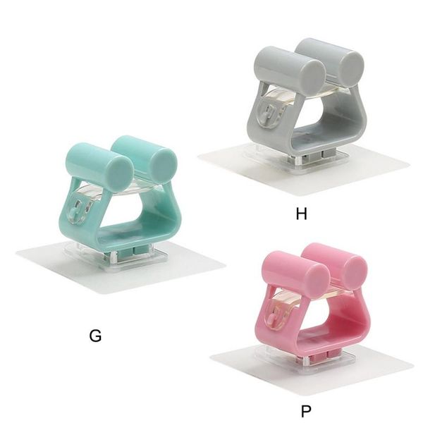 

punch-mop double buckle creative non-trace bathroom stick hooks & rails